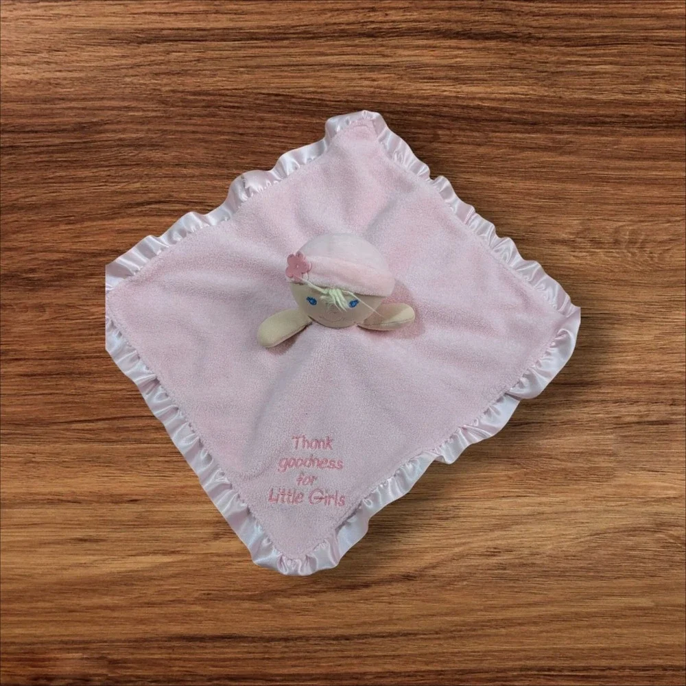 Kids Preferred Pink Baby Lovey‎ Doll Satin rim  Thank Goodness For Little Girls